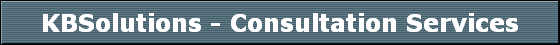 KBSolutions - Consultation Services